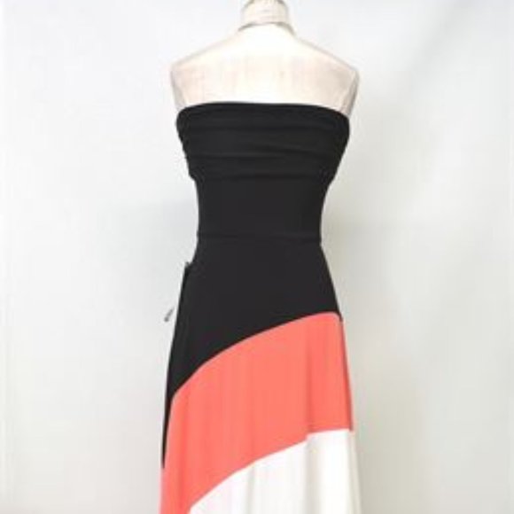 Frank Lyman Strapless Maxi Dress - Size 8 - Picture 5 of 8